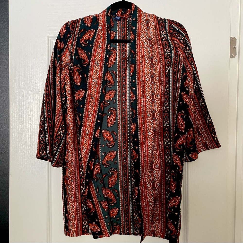 UK2LA Boho 3/4 Sleeve Coverup/Kimono